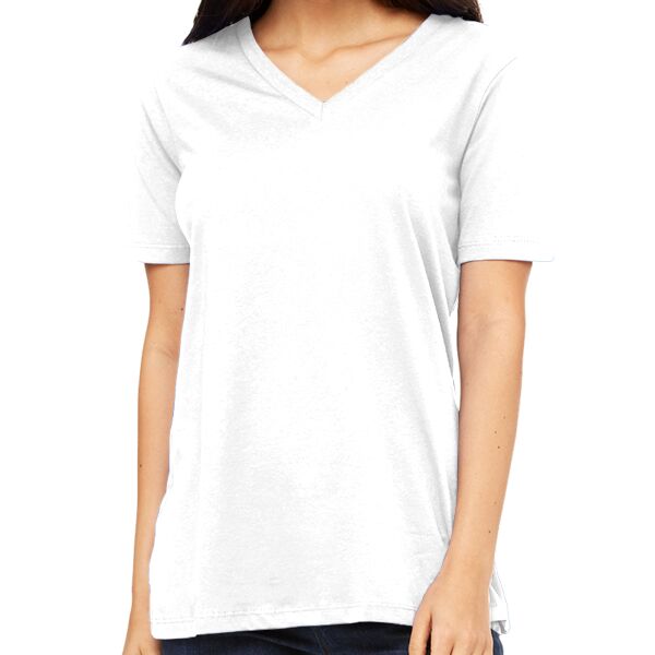 Ladies' Relaxed Jersey V-Neck T-Shirt Thumbnail
