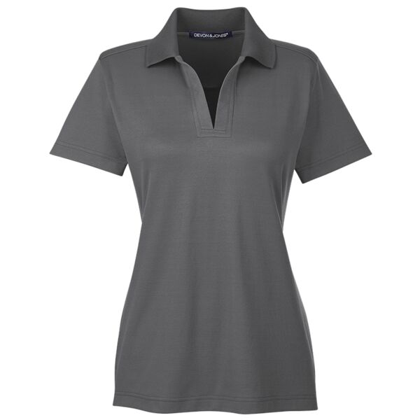 CrownLux Performance® Ladies' Plaited Polo Thumbnail