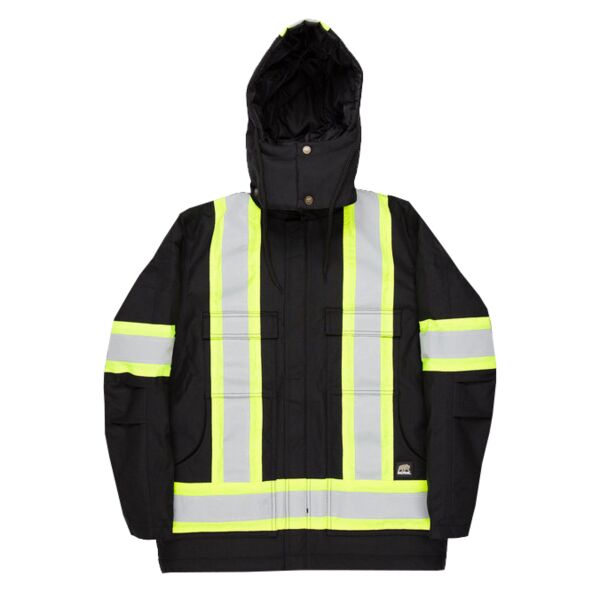 Men's Safety Striped Arctic Insulated Chore Coat Thumbnail