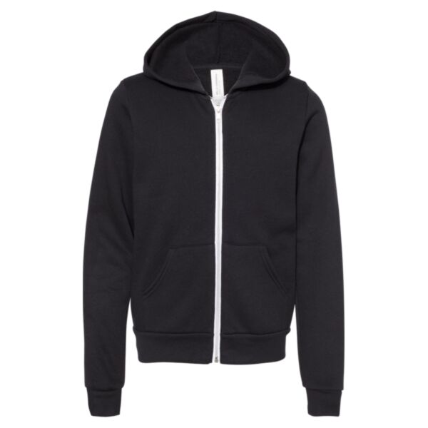 Youth Sponge Fleece Full-Zip Hoodie Sweatshirt Thumbnail