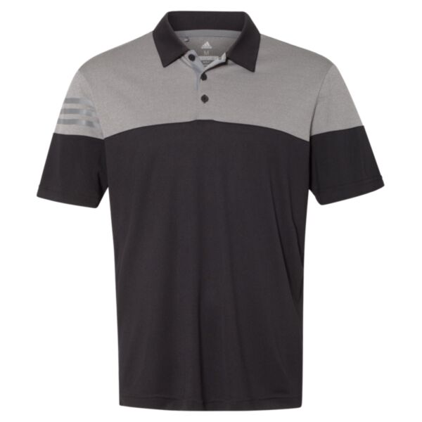 Heathered 3-Stripes Colorblocked Polo Thumbnail