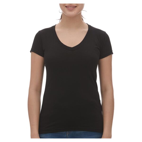 Women's Deluxe Blend V-Neck T-Shirt Thumbnail