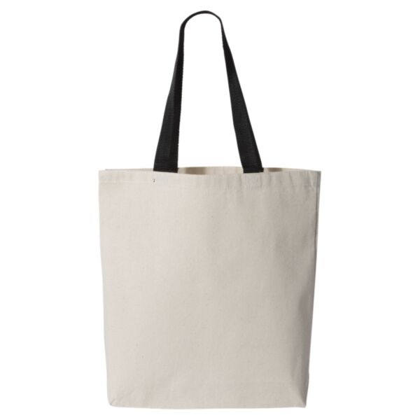 11L Canvas Tote with Contrast-Color Handles Thumbnail